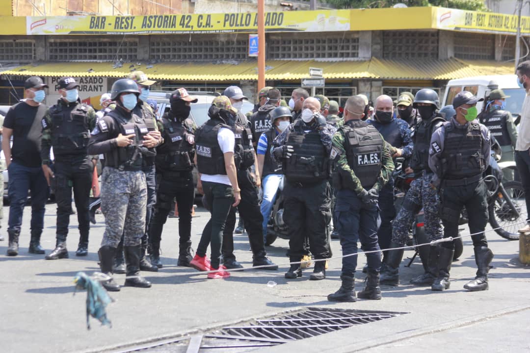 Las FAES desplegadas en Barquisimeto en labores de control de orden público